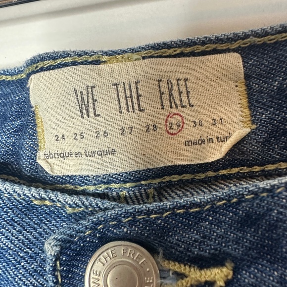 We The Free Straight Blue Jeans Size 29 Womens - Picture 3 of 10